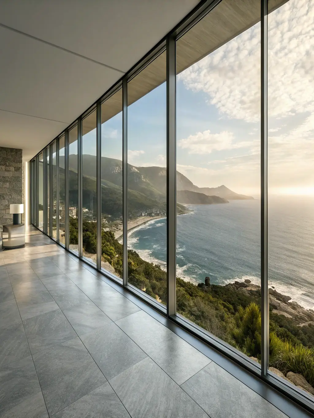 A detailed architectural rendering of the Crete 2026 project, emphasizing its innovative design and integration with the coastal environment.